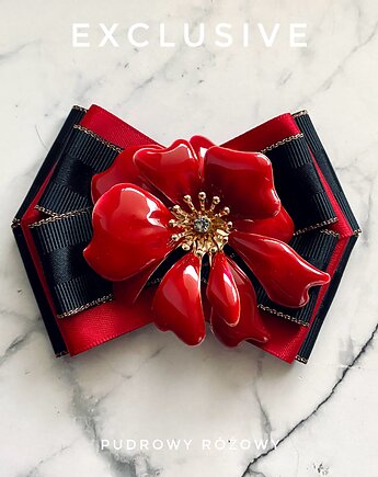 Brosza z niesamowitym unikatowym Kwiatem 3d NEW, Pudrowy Różowy