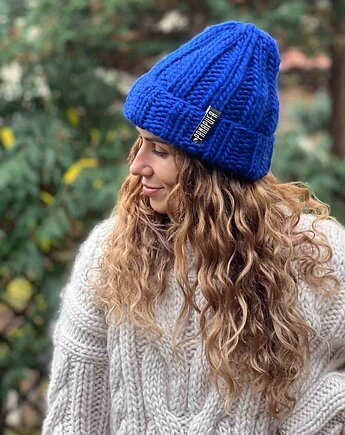 100% welna MERINO CZAPKA, PANAPUFA