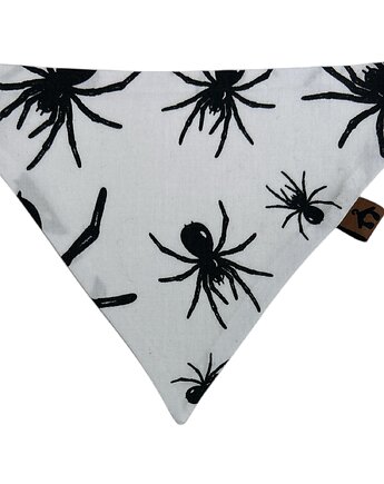 Bandana dwustronna hallowen dla psa rozmiar XS wzór pająki, Psia szafa