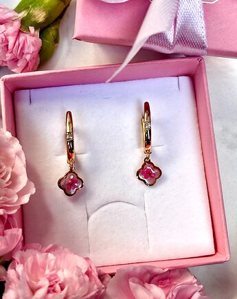 Kolczyki różowa wiosna, Frant Art Jewellery