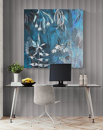 Magic night No 10, autorski malowany obraz, AAS Art Studio