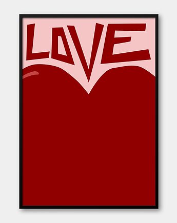 Plakat Love, Pracownia Och Art