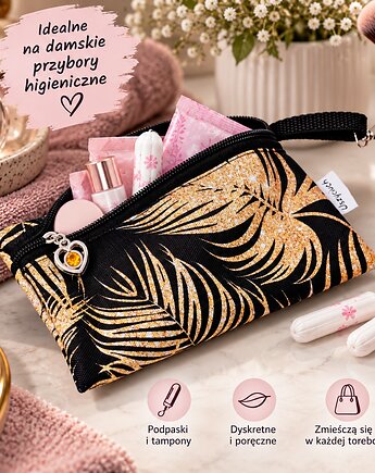 Etui do torebki etui na przybory higieniczne damskie etui pióra złote, Uszyciuch