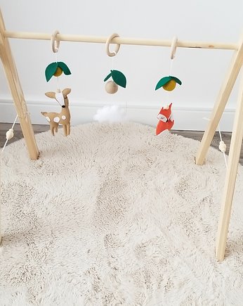 Stojak edukacyjny Baby Gym + 3x zawieszki, Marmys Felt Studio