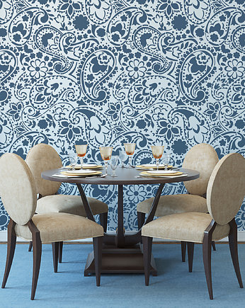 Powtarzalny szablon malarski / FLORAL PAISLEY, Szablony Nakleo