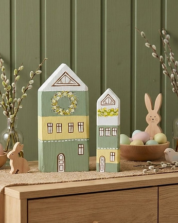 Drewniane Domki Skandynawskie, zestaw wioseny - wielkanocny, Panda Design