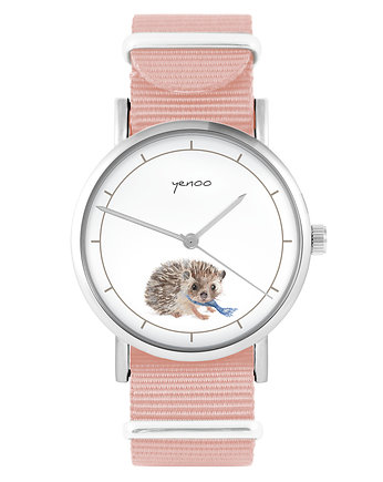 Zegarek - Jeżyk - brzoskwiniowy róż, yenoo