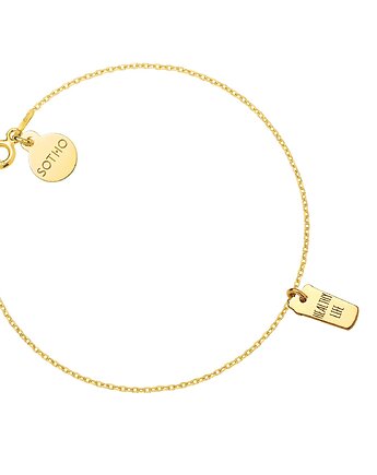 Złota bransoletka shaker HEALTHY LIFE, SOTHO
