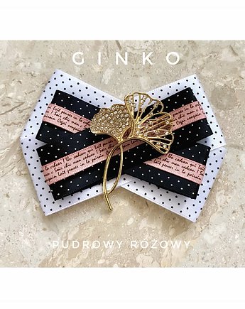 Brosza GINKO Nowość Glamour, Pudrowy Różowy