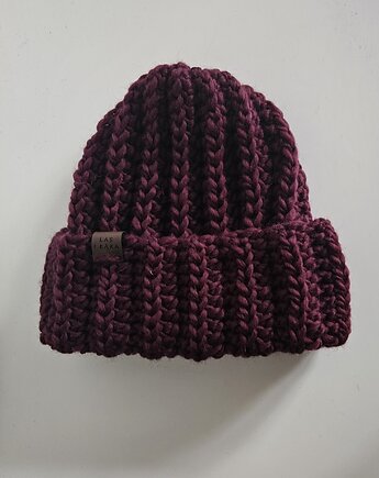 Czapka wełniana w kolorze wino śliwkowe, Las i Łąka