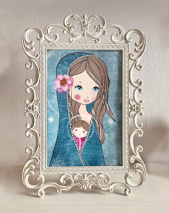 Madonna Kwiatowa - obrazek w ramce, Ewa Saj Fotografie