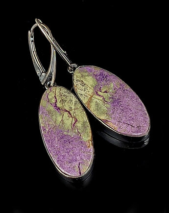 Kolczyki srebrne eteryczne atlantysyty, Pracownia Neores