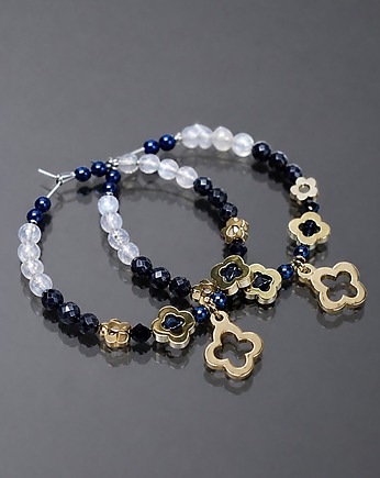 Kolczyki Swarovski Alloys Collection flower vol. 8 /sapphire/ , KiKa pracownia