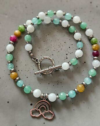 Tęczowy choker z jadeitami, REVEAL