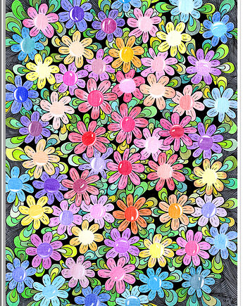 7. STRASZNE STOKROTKI - rysunek, plakat., kama4you