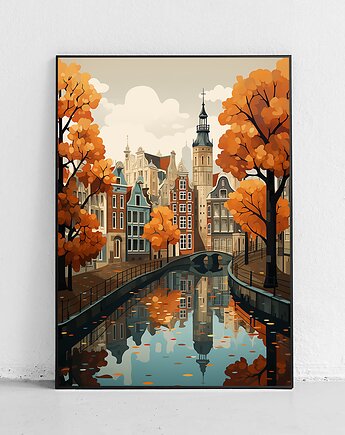 Plakat Miasto w objęciach jesieni, Harvest Maison