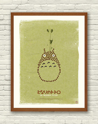 Plakat Totoro - Miyazaki, Ghibli, minimalmill
