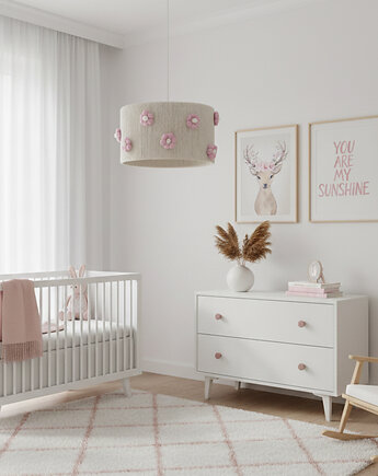 Klosz do lampy wiszącej w kwiatki, Boholine