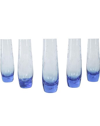 Komplet szklanek, włoski design, lata 80, produkcja: Włochy, Przetwory design