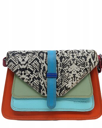 Torebka damska klasyczna elegancka skórzana na ramię pasek OLIVKA, Olivka Warsaw