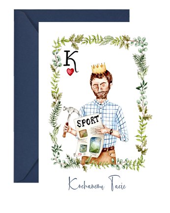 Kartka z okazji Dnia Ojca "Król", Design Your Wedding