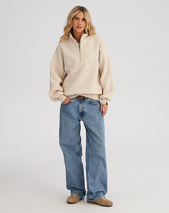 Bluza TROYER ze stójką i zamkiem POPCORN damska, HARP TEAM