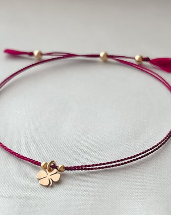 Złota Bransoletka  z koniczynką, Martellie Jewellery