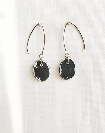 Kolczyki ceramiczne długie Wabi sabi Style #2, galeria nuit