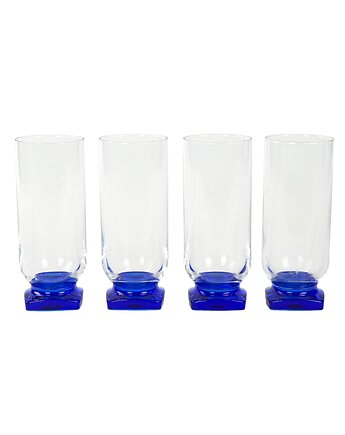 Szklanki Ibisco, Bormioli Rocco, Włochy, lata 70., Przetwory design