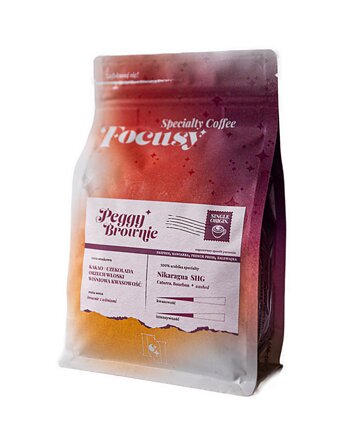 Kawa ziarnista PEGGY BROWNIE  deserowe espresso  250 g, Focusy