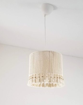 Eko Lampa sufitowa w stylu boho z frędzlami, Marmys Felt Studio