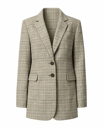 Marynarka "Urban Sparkle" w kratkę z cekinami, Elizka Store