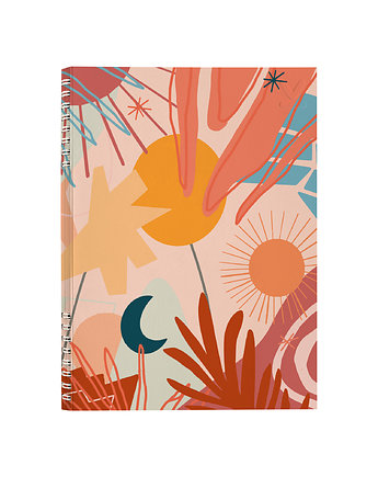NOTES BOHO WIDOK  B5  160 stron  SZARE KRATKI, Coverlover