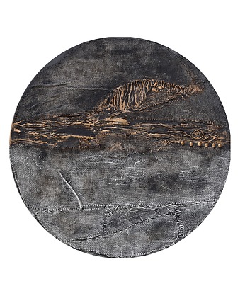 Okrągła dekoracja obraz abstrakcyjny ręcznie malowany technika mieszana /2/, Galeriai