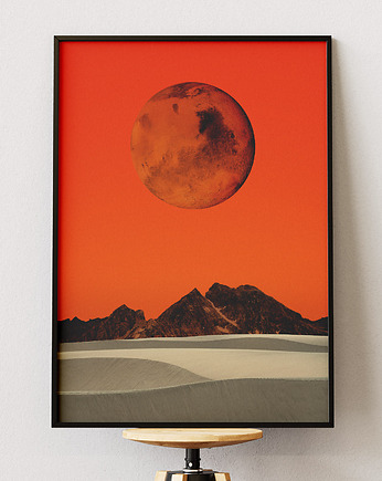 Plakat Czerwona Planeta - Kolaż Fine Art, DAPIDOKA