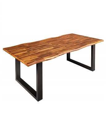 Stół jadalniany Beginning drewno akacjowe antracyt 160cm, OSOBY - Prezent dla nauczyciela