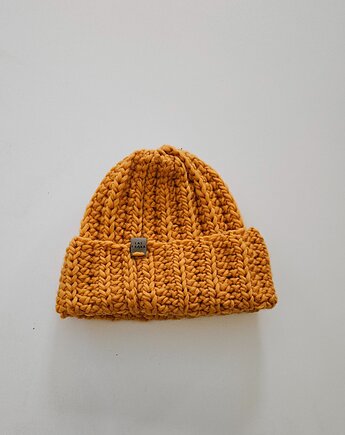 Czapka wełniana w kolorze mandarynki, Las i Łąka