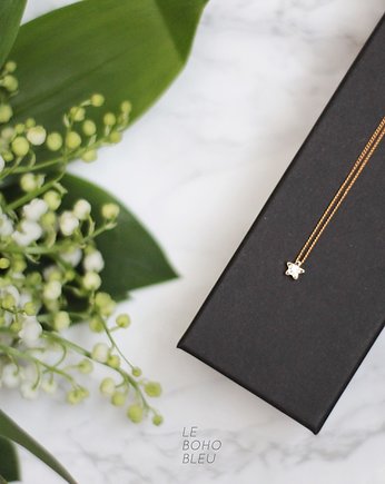 16k Gold Plated Little Star Necklace, Le Boho Bleu