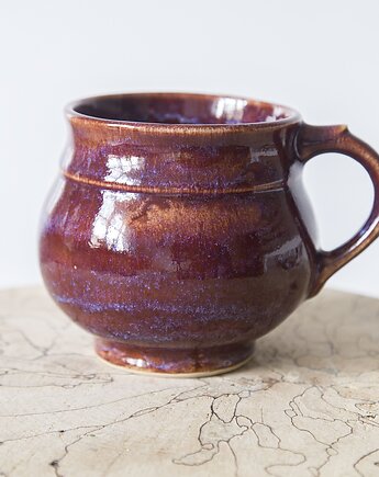 Kubek baryłka handmade, studnia ceramiczna