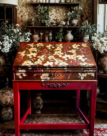 Malowany drewniany sekretarzyk, Bramasole