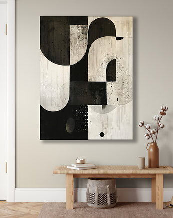 Geometria natury - Obraz na płótnie - Druk Blejtrama, Minimalizm, Loft #42, Black Sapphire Art
