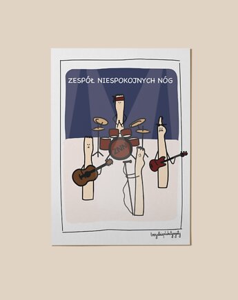 Plakat - Zespół niespokojnych nóg, brzydkieplakatyagaty
