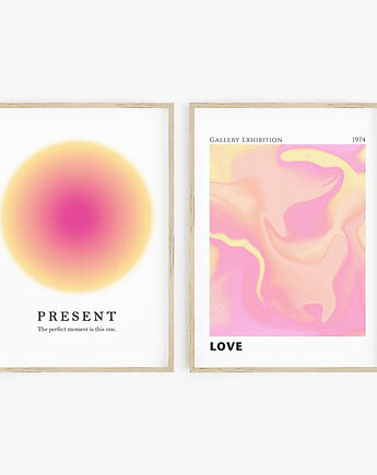 Plakat Zestaw Artystyczne gradienty miłości i harmonii, Harvest Maison