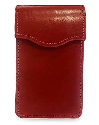 Etui na 5 piór lub długopisów  czerwono- bordowe, Lamato