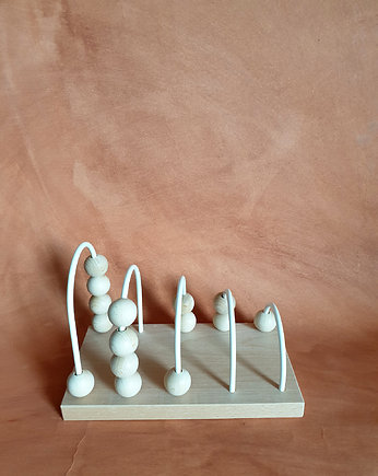 Drewniana przekładanka liczydło czarne, naniby