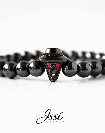 Bransoletka męska LAS VEGAS PARANO BLACK-hematyt gun black, ISSI Jewelry