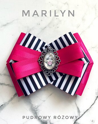 Kolekcja Brosz z Marilyn Monroe NOWOŚĆ Ikona Stylu, Pudrowy Różowy