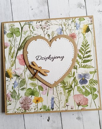 DZIĘKUJEMY z personalizacją : PODZIĘKOWANIE : łąka, kaktusia