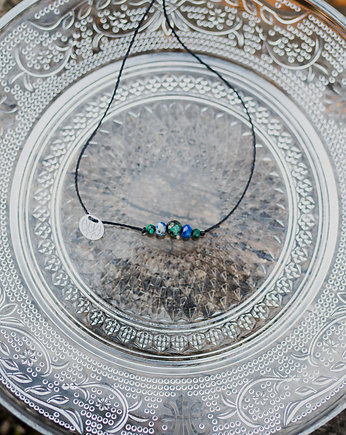 Bransoletka Turkusy i Lapisu Lazuli na Sznurku, w hand works