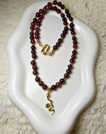 Bądź silna! Z tym naszyjnikiem z granatami i hematytem., Blask Natury